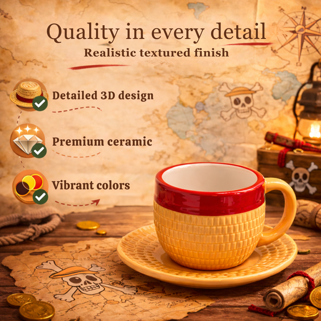 3D Iconic Hat Mugs – One Piece
