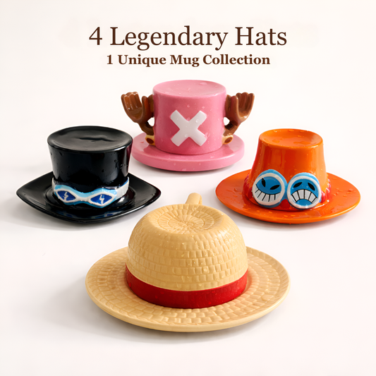 3D Iconic Hat Mugs – One Piece